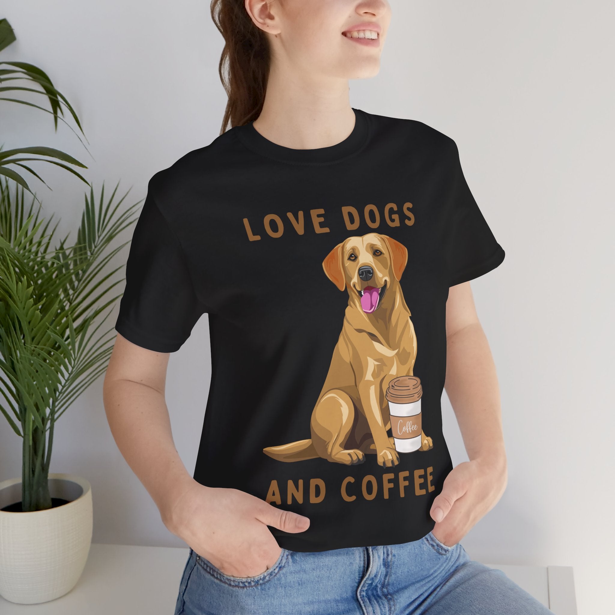 Love Dogs and Coffee Unisex Tee DC Lewis