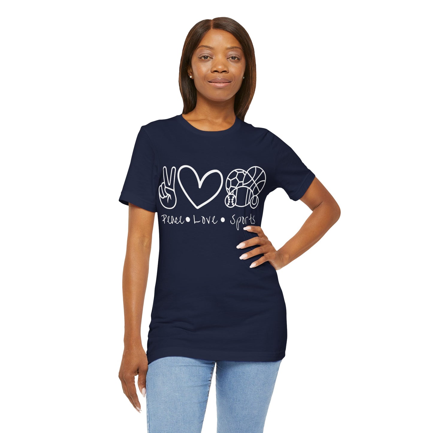 'Peace, Love, Sports' Tee