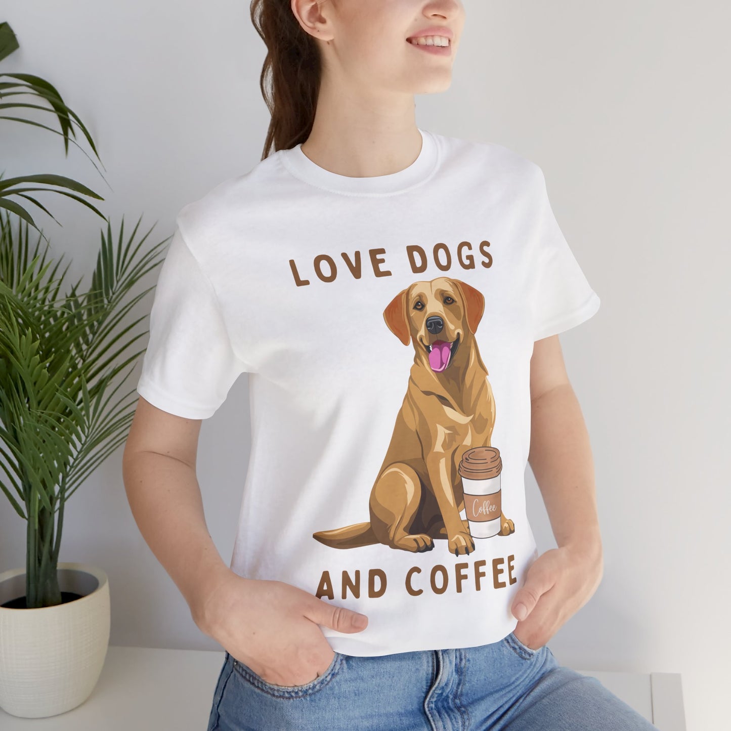 'Love Dogs and Coffee' Unisex Tee